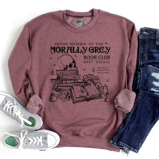 Morally Grey Book Club Sweater