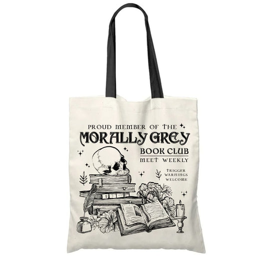 Morally Grey Book Club Tote bag/Book Bag
